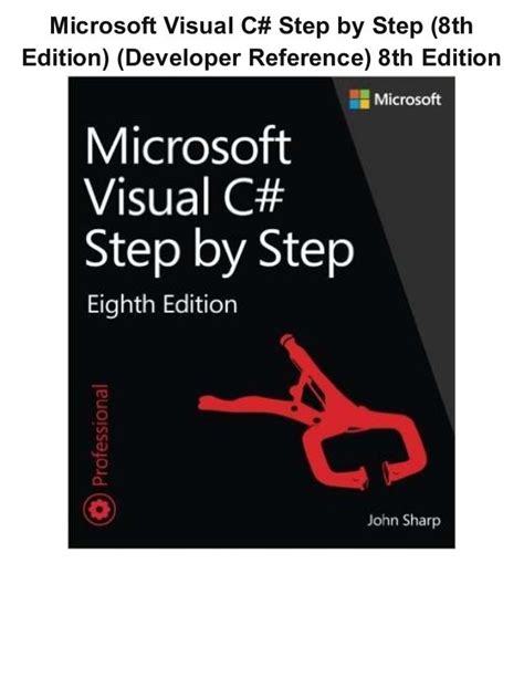 microsoft visual c step by step 8th edition developer reference PDF