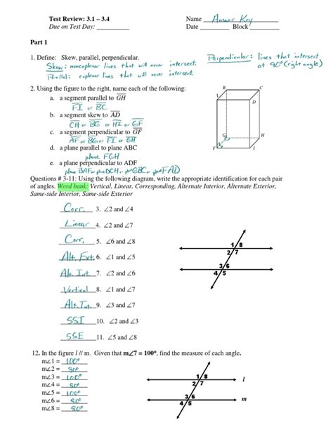 mid chapter quiz answers geometry common core Doc
