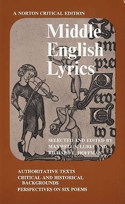 middle english lyrics norton critical editions Reader