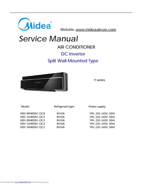 midea mwh 18cmn2 air conditioners owners manual Reader