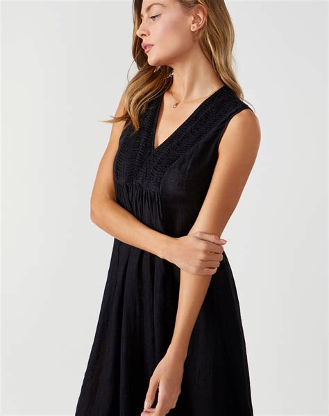 midi linen dress