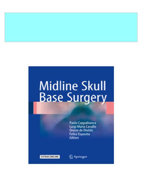 midline skull surgery paolo cappabianca Reader