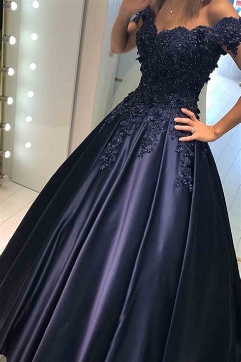 midnight blue homecoming dress