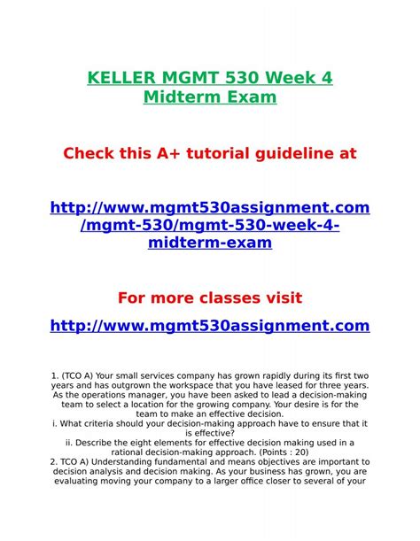 midterm exam mgmt 530 keller Ebook PDF