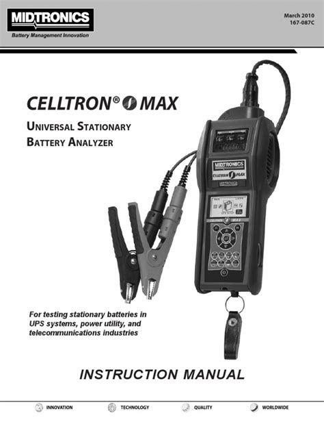 midtronics celltron max user guide PDF