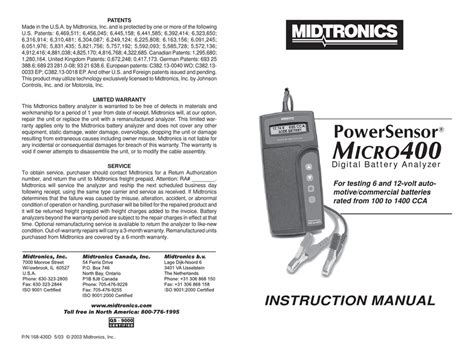 midtronics micro 740 user guide Reader