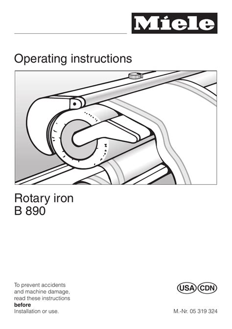 miele b890 owners manual PDF