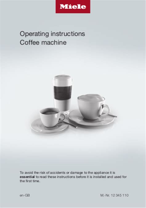 miele cvsg50 coffee makers owners manual Epub