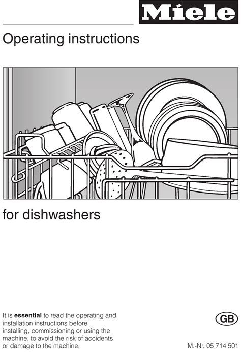 miele dishwasher installation manual Doc