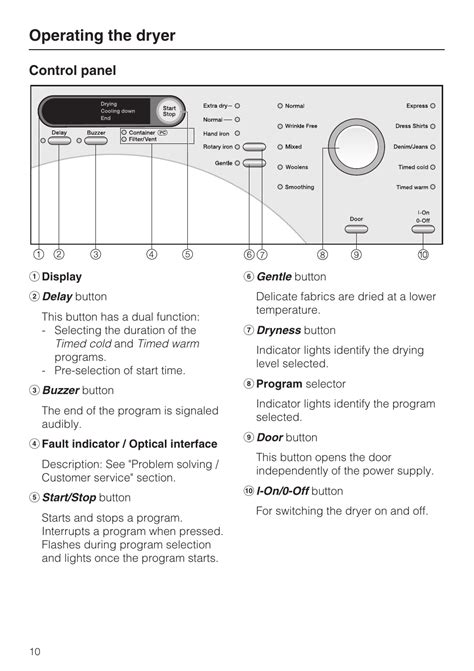 miele dryers owners manual Doc