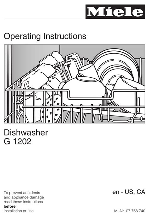 miele optima dishwasher manual Kindle Editon