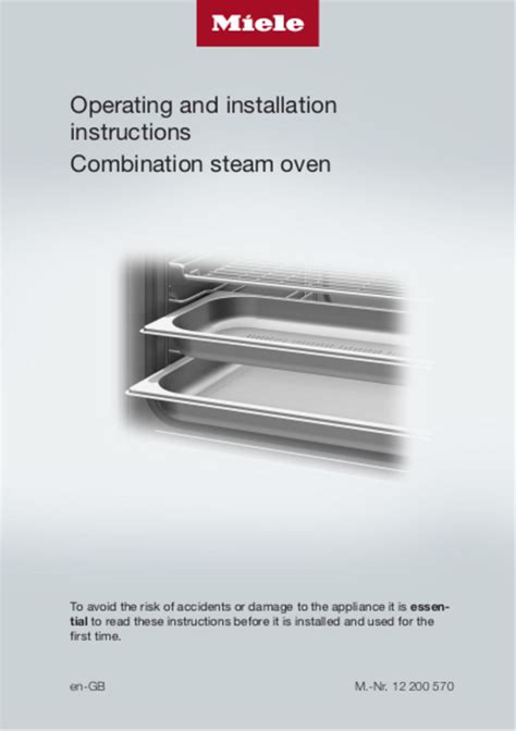 miele ovens user guide Kindle Editon