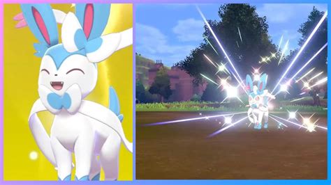 miette's shiny sylveon and shiny sylveon pokemon sword