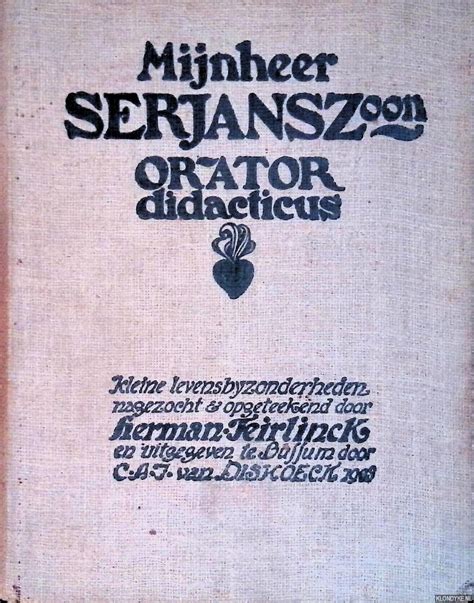 mijnheer serjanszoon orator didacticus PDF