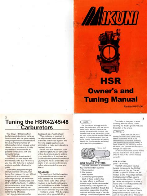 mikuni hsr tuning manual PDF