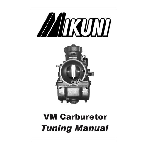 mikuni vm carb manual Doc