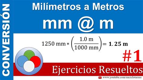 milímetros a metros