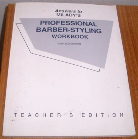 milady barber instructor manual workbook answer key Kindle Editon
