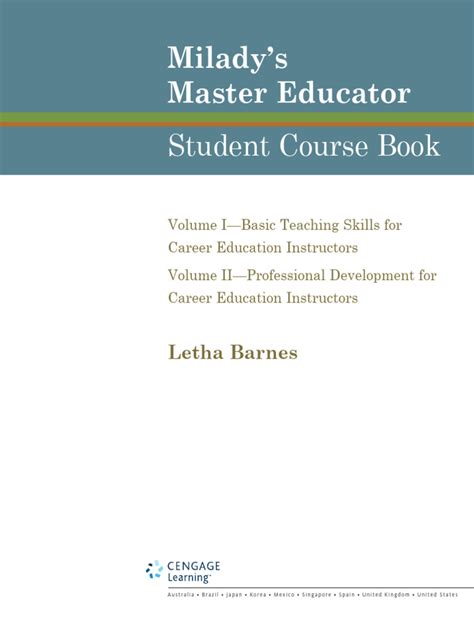 milady master educator course management guide Reader