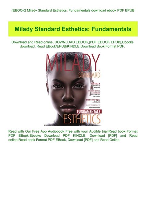 milady standard esthetics fundamentals Ebook Doc