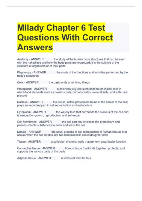 milady test answer key PDF