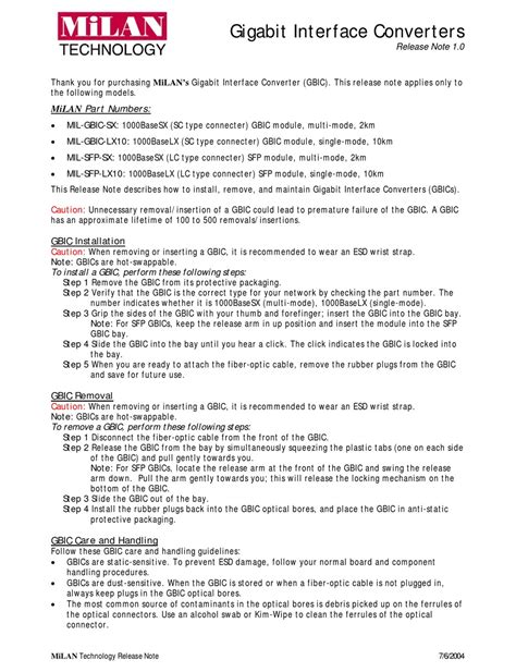 milan mil sfp lx10 owners manual Doc