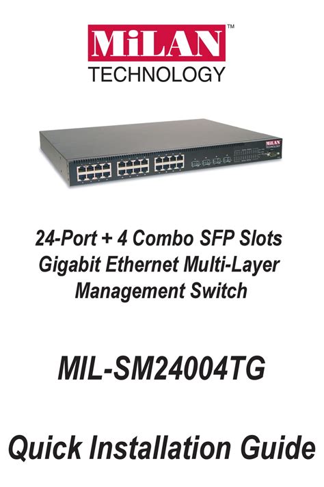 milan mil sm24004tg switches owners manual PDF