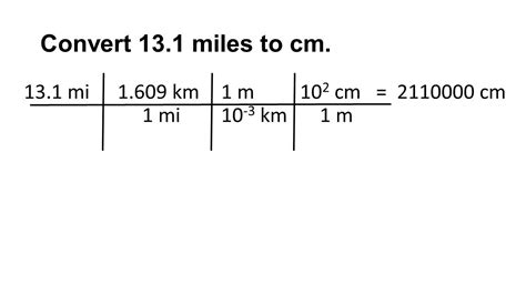 mile to cm