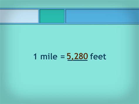 mile to feet calculator