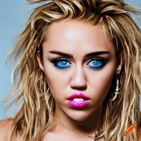 miley cyrus blue eyes