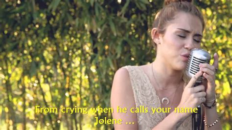 miley cyrus jolene song