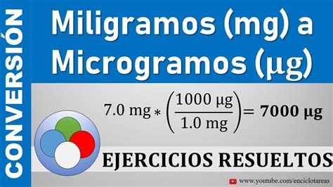 miligramos a microgramos