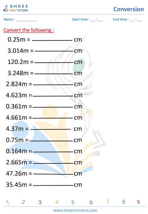 milimeters to centimeters