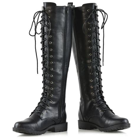 military boots knee high