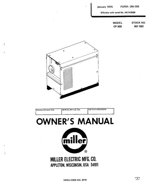 miller cp300 manual pdf PDF