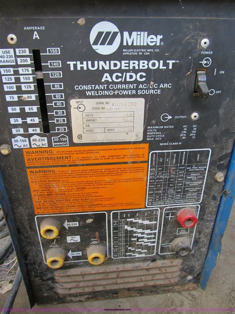 miller thunderbolt welder manual Epub