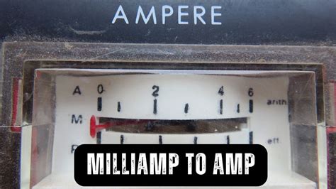 milliamp to amp conversion