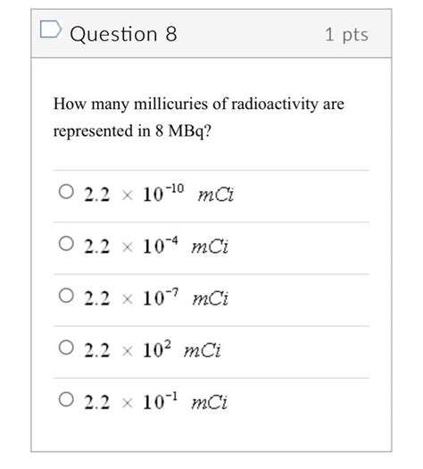 millicuries