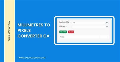 millimetres to pixels