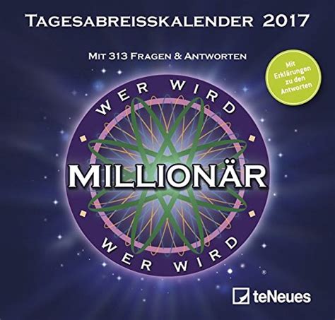 million r tagesabreisskalender wissenskalender quizkalender mit tischaufsteller Reader