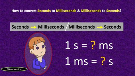 millisecond to seconds