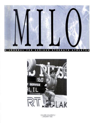 milo a journal for serious strength athletes vol 2 no 2 Kindle Editon