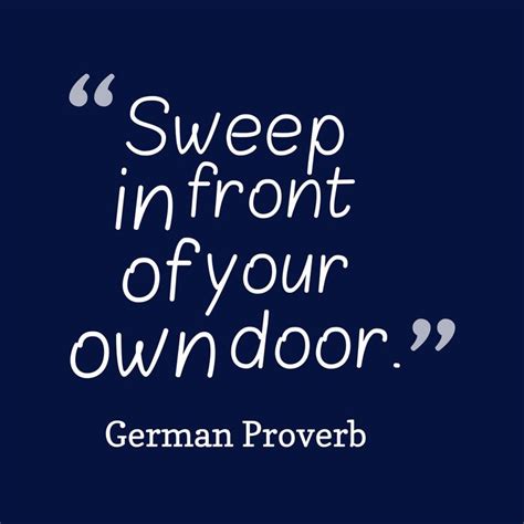 mind your own business in german