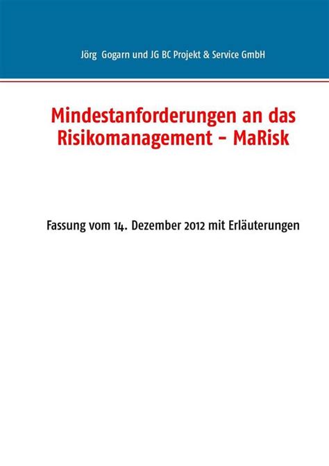 mindestanforderungen das risikomanagement dezember erl uterungen Doc