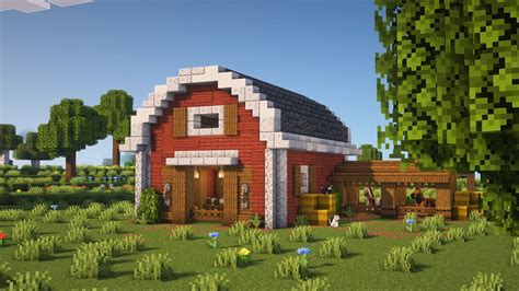 minecraft barn designs