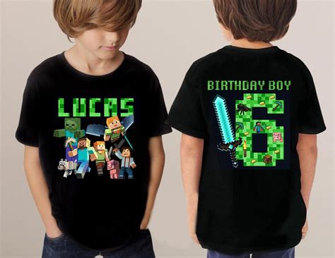 minecraft birthday shirt