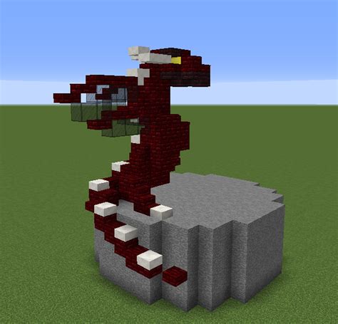 minecraft build a dragon