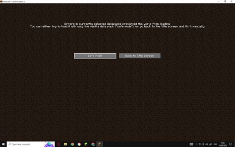 minecraft cant do superflat fix