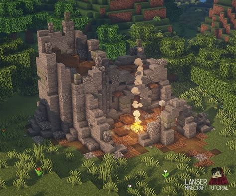 minecraft castle ruins