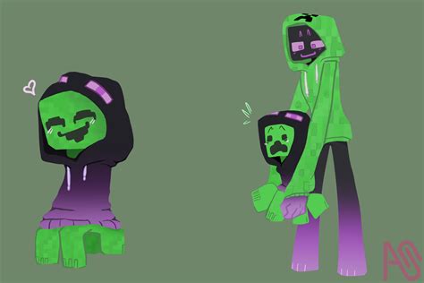 minecraft creeper and enderman